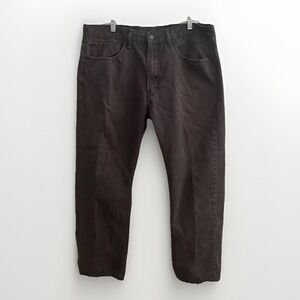 Levis Jeans Mens 36x30 Faded Black 505 Regular‎ Fit Straight Leg Denim PC9-0050
